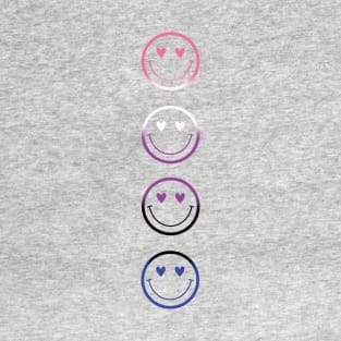 Genderfluid Pride Smiley T-Shirt